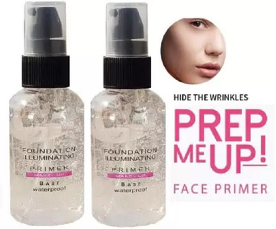 Aylily OIL CONTROL & WATER PROOF GEL BASE FACE PRIMER PACK OF 2 Primer  - 100 ml(TRANSPARENT)