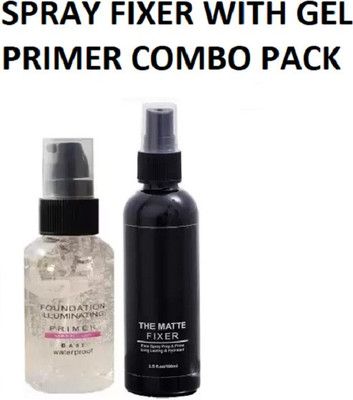 AMOSFIA OIL FREE GEL FACE PRIMER WITH MAKEUP SPRAY FIXER COMBO(2 Items in the set)