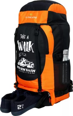 KASHF UNISEX Water Proof Mountain RucksackHiking/Trekking/Camping Bag/Backpack Rucksack  - 60 L(Orange)