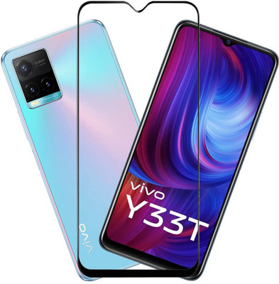 kentop Edge To Edge Tempered Glass for vivo Y33t(Pack of 1)