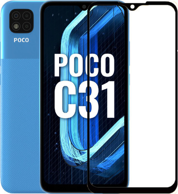 Gorilla Glass Edge To Edge Tempered Glass for POCO C31(Pack of 1)