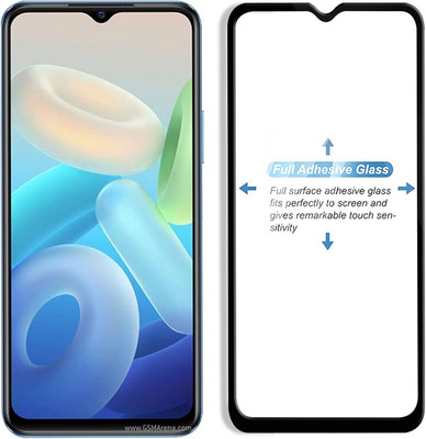 kentop Edge To Edge Tempered Glass for vivo Y33s(Pack of 1)