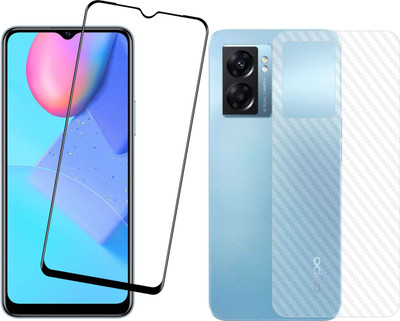 Vatsin Front and Back Tempered Glass for Oppo A77s(Pack of 2)
