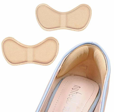 HANNEA 3 Pair Self-Adhesive Heel Cushion Inserts,High Heel Pads Heel Grips Liners Foot Support(Beige)