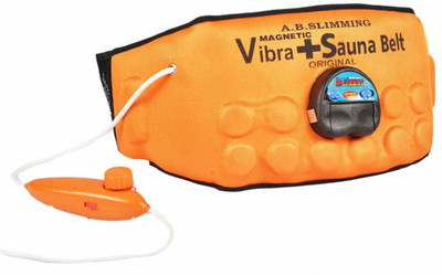 CASSOWARY 3 in 1 Magnetic Vibration Sauna Slim Belt Diet Fat Burner Vibrating Magnetic Slimming Belt(Orange)