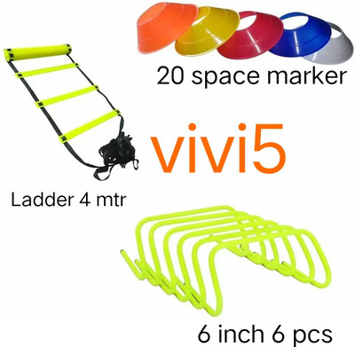 Vivi5 PVC Speed Hurdles(For Adults, Children Pack of 6)