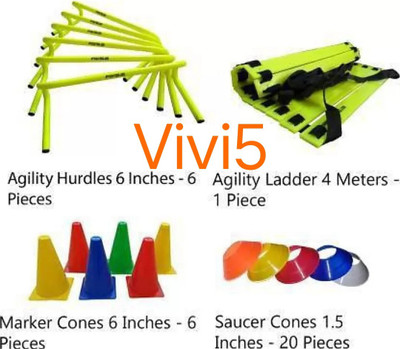 Vivi5 PVC Speed Hurdles(For Adults, Children Pack of 6)