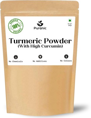 Puranic Organic Turmeric Powder 200 gm | Organic Haldi Powder | Immunity Booster, Raw(200)