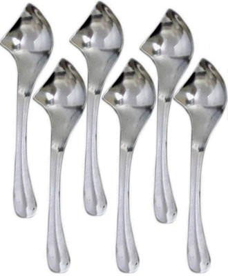 Dynore Set of 6 classic spoons Stainless Steel Ice-cream Spoon Set(Pack of 6)