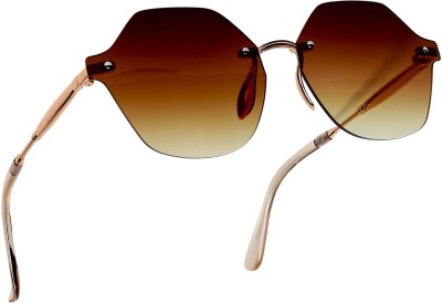 TheWhoop Oval Sunglasses(For Women, Brown)