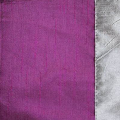 Dekor World Rectangular Pack of 6 Table Placemat(Purple, Silver, Polyester)