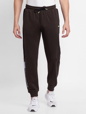 Spykar Printed Men Green Track Pants