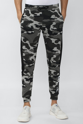 PETER ENGLAND Printed Men Grey Track Pants
