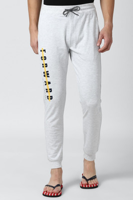 PETER ENGLAND Printed Men Grey Track Pants
