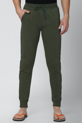 PETER ENGLAND Graphic Print Men Green Track Pants