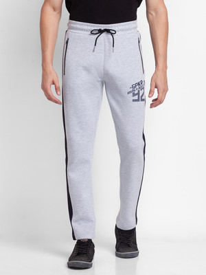 Spykar Printed Men Grey Track Pants