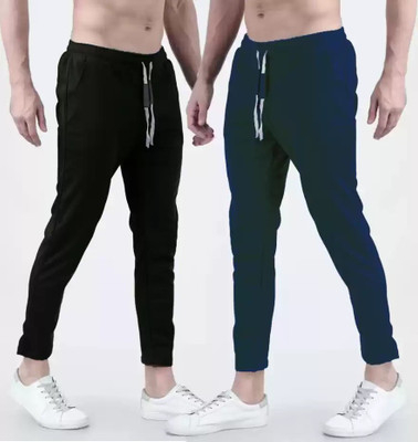 SG Simla Garments Solid Men Black, Green Track Pants