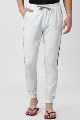 PETER ENGLAND Graphic Print Men Grey Track Pants