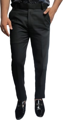 Burraq collection Regular Fit Men Black Trousers