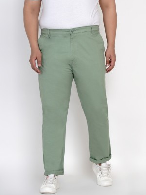 JOHN PRIDE Regular Fit Men Green Trousers