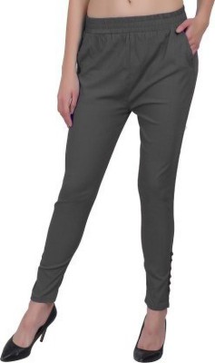 City Fashion Regular Fit Women Grey Trousers