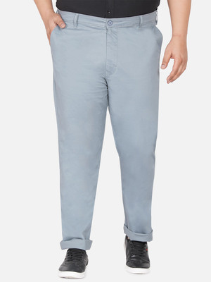 JOHN PRIDE Regular Fit Men Grey Trousers