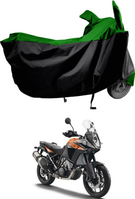 Amexride Two Wheeler Cover for KTM(1050 Adventure BS6, Green, Black)
