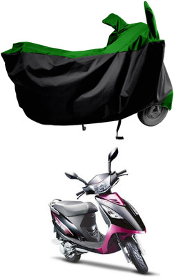 Amexride Two Wheeler Cover for TVS(Streek, Green, Black)