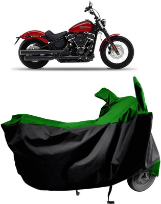 Amexride Two Wheeler Cover for Harley Davidson(Street Bob, Green)