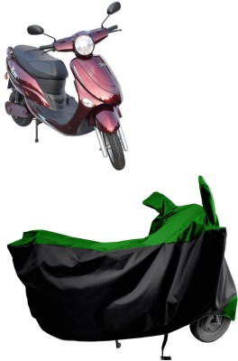 Amexride Two Wheeler Cover for Avon(E Star BS6, Green)