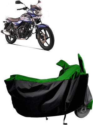 Amexride Two Wheeler Cover for Bajaj(Discover 135, Green)