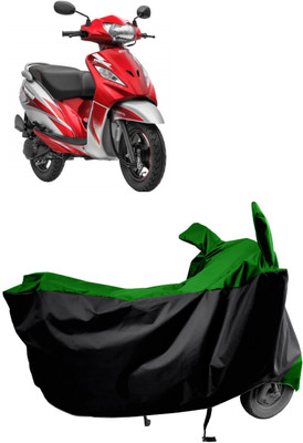 Amexride Two Wheeler Cover for TVS(Wego, Green)