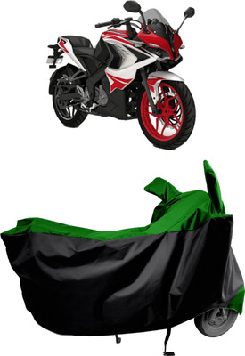 Amexride Two Wheeler Cover for Bajaj(Pulsar RS 200, Green)