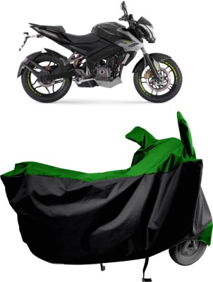 Amexride Two Wheeler Cover for Bajaj(Pulsar 200NS FI, Green)