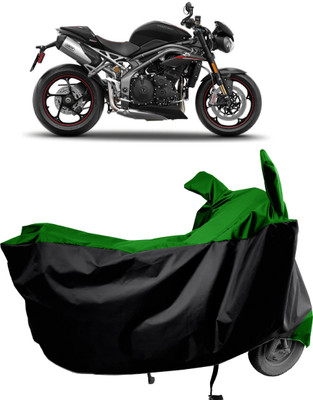 Amexride Two Wheeler Cover for Triumph(Speed Triple BS6, Green)