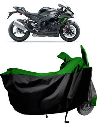 Amexride Two Wheeler Cover for Kawasaki(Ninja ZX-10R, Green)