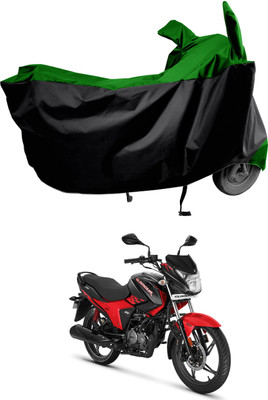 Amexride Two Wheeler Cover for Hero(New Glamour BS6, Green)