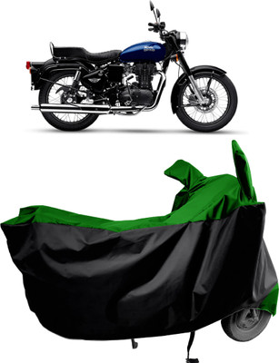 Amexride Two Wheeler Cover for Royal Enfield(Bullet 350 New BS6, Green)