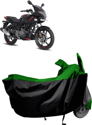 Amexride Two Wheeler Cover for Bajaj(Pulsar 180F, Green)