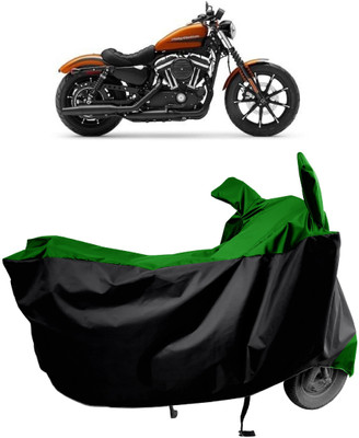 Amexride Two Wheeler Cover for Harley Davidson(Iron 883, Green)