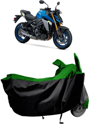 Amexride Two Wheeler Cover for Suzuki(GSX S1000, Green)