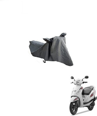 Anlopeproducts Waterproof Two Wheeler Cover for TVS(Wego BS6, Grey)