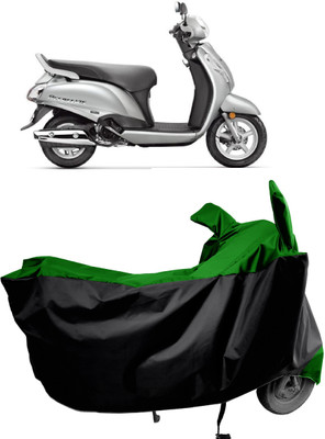 Amexride Two Wheeler Cover for Suzuki(Access 125, Green)