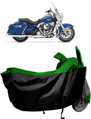 Amexride Two Wheeler Cover for Harley Davidson(Road King, Green)