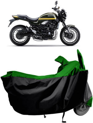 Amexride Two Wheeler Cover for Kawasaki(Z900 RS Cafe Racer BS6, Green)