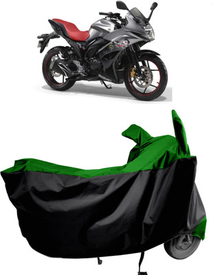 Amexride Two Wheeler Cover for Suzuki(Gixxer Special Edition BS6, Green)
