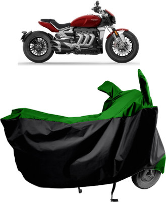 Amexride Two Wheeler Cover for Triumph(Rocket III, Green)