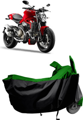 Amexride Two Wheeler Cover for Ducati(Monster 82, Green)