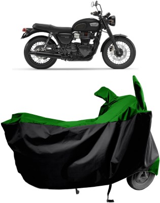 Amexride Two Wheeler Cover for Triumph(Bonneville T100, Green)