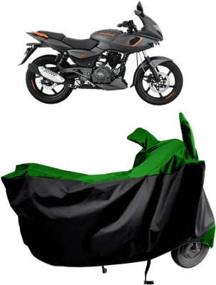 Amexride Two Wheeler Cover for Bajaj(Pulsar 180F BS6, Green)
